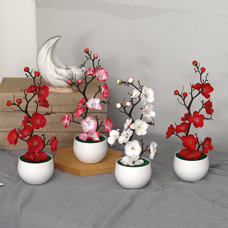 Bonsai Garden Wall - Christmas Fake Green PE Pine Branches
