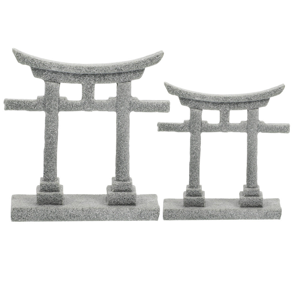 2Pcs Torii Gate Fish Tank Deco - Bonsai Garden Table review and price