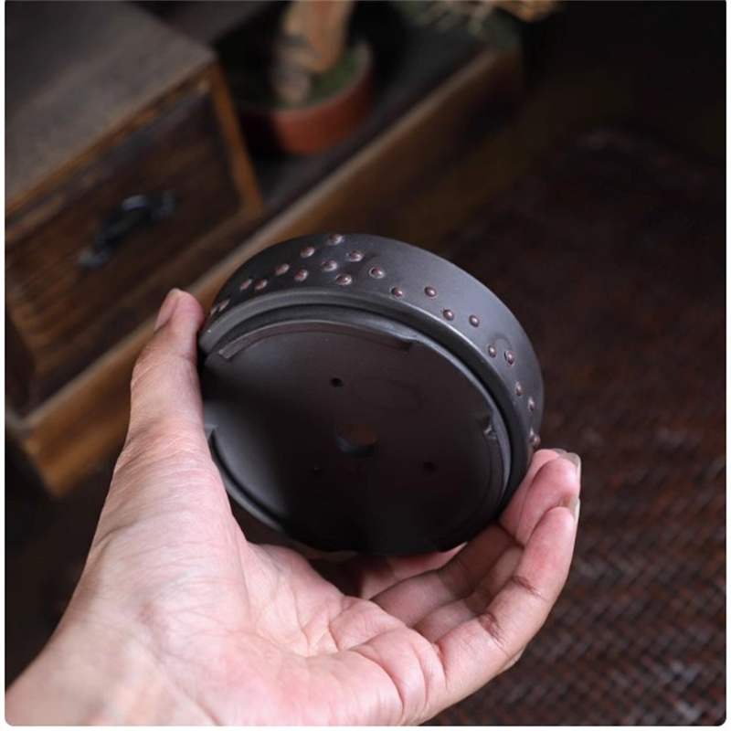 Ceramic Round Bonsai Pot, Drum - Bonsai Garden Table review and price