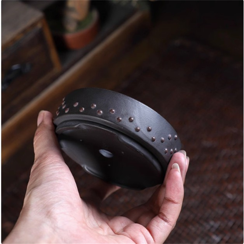 Ceramic Round Bonsai Pot, Drum - Bonsai Garden Table review and price