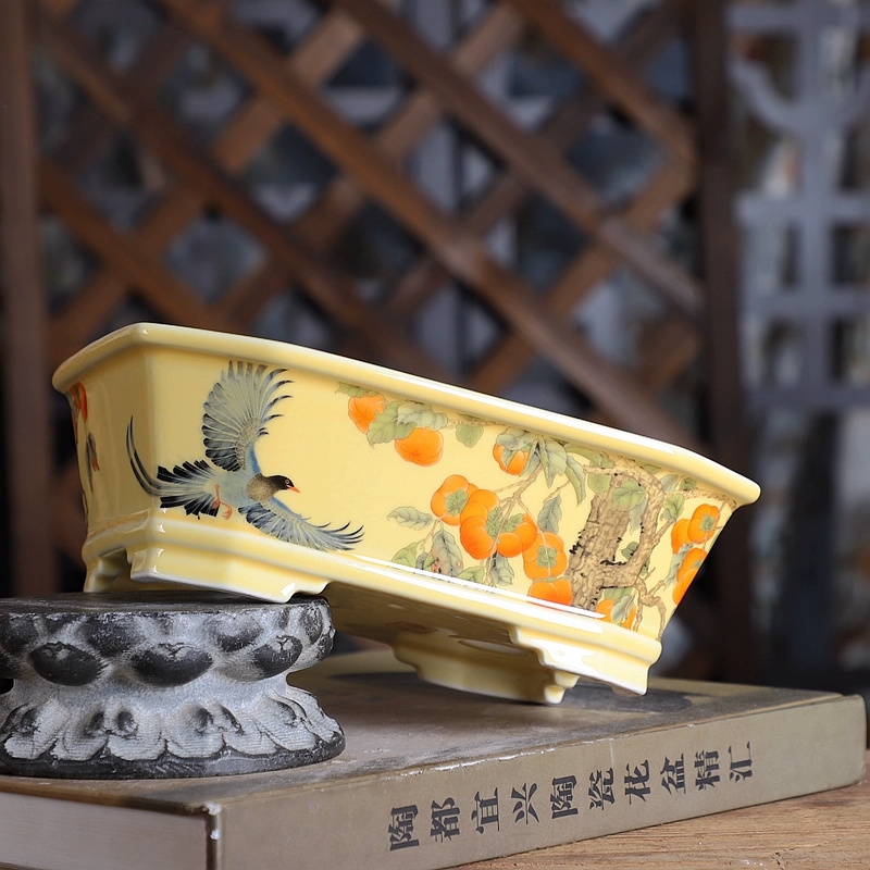 Porcelain Rectangle Bonsai Pot - Bonsai Garden Table review and price