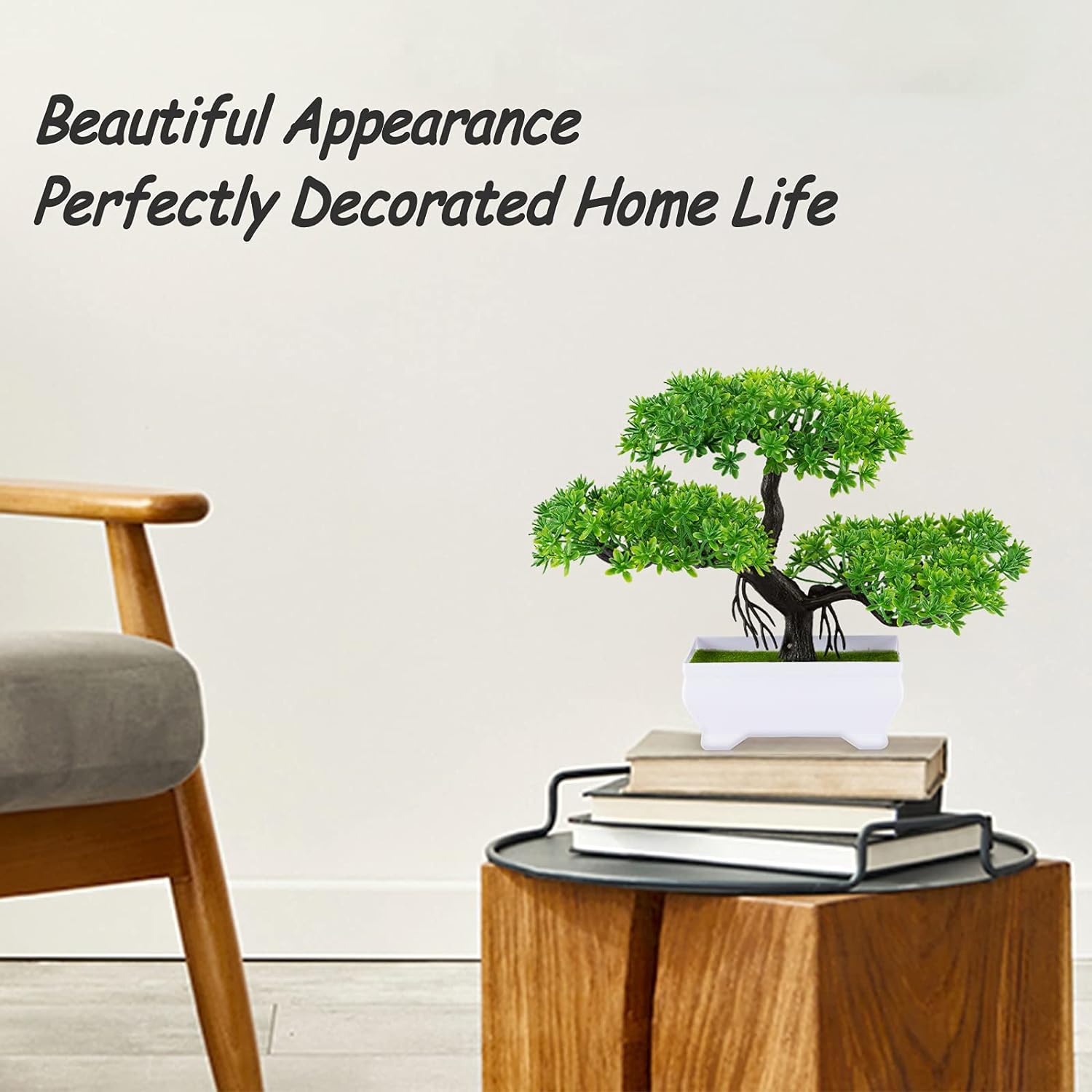 1Pcs Green Artificial Plants B - Bonsai Garden Table review and price