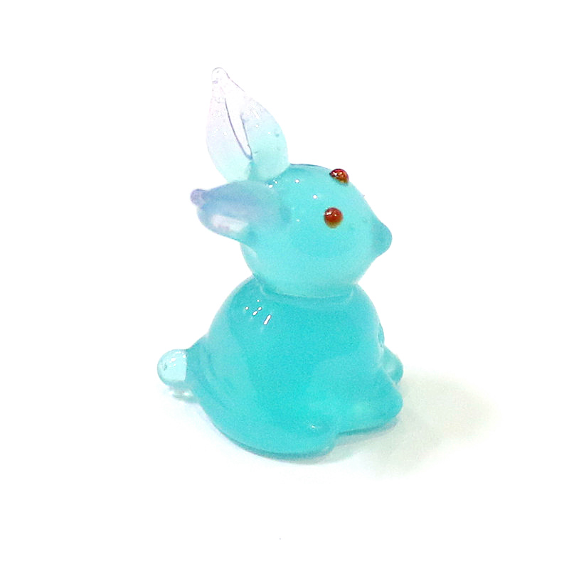 2pcs Mini Glass Bunny Figurine - Bonsai Garden Table review and price