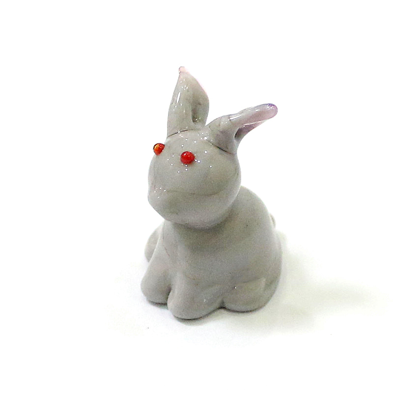 2pcs Mini Glass Bunny Figurine - Bonsai Garden Table review and price