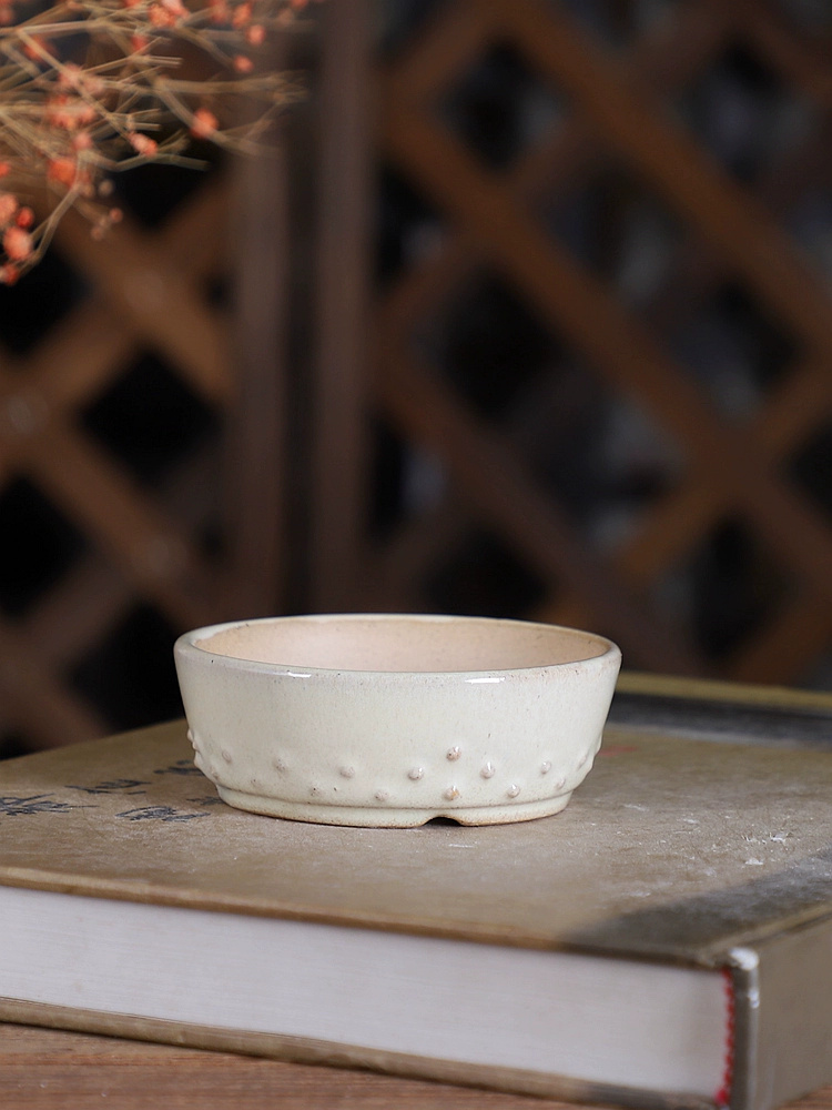 Porcelain Round Glazed Bonsai  - Bonsai Garden Table review and price