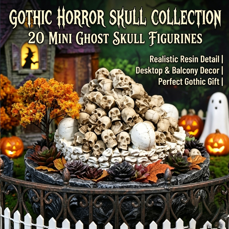 Realistic Resin Skull Figurine - Bonsai Garden Display review and price