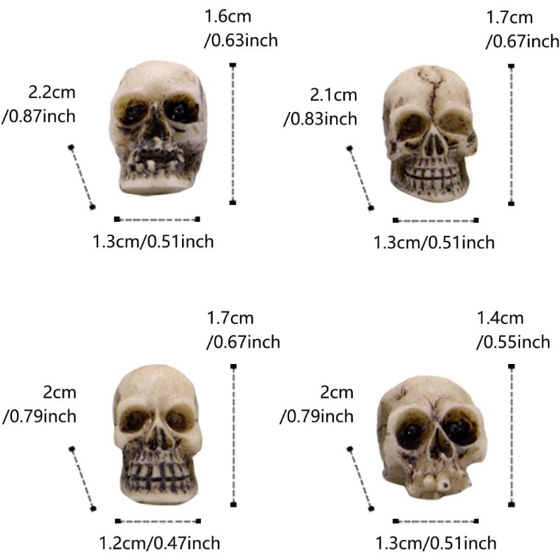 Realistic Resin Skull Figurine - Bonsai Garden Display review and price