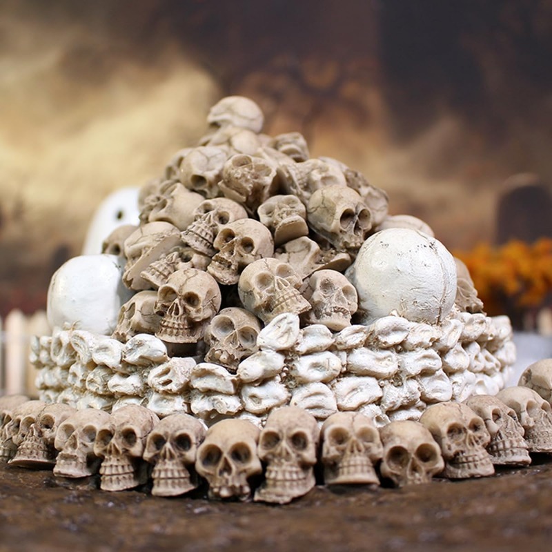 Realistic Resin Skull Figurine - Bonsai Garden Display review and price