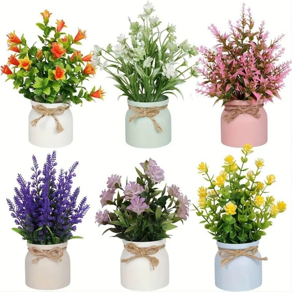 New Fake Potted Flowers Evergr - Bonsai Garden Table review and price