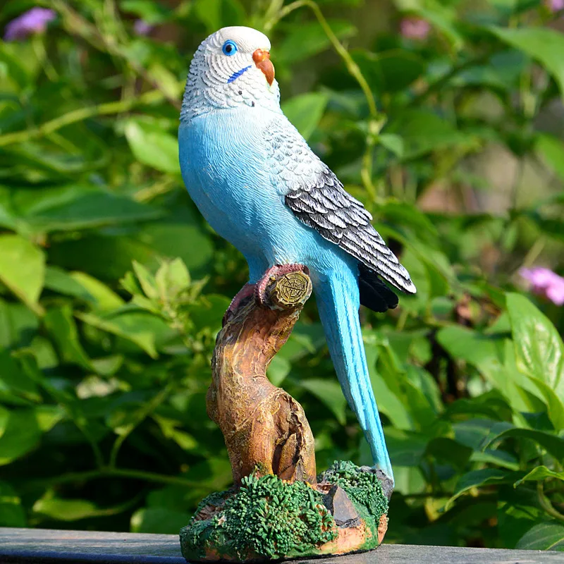 Resin Parrot Statue Ornament O - Bonsai Garden Wall review and price