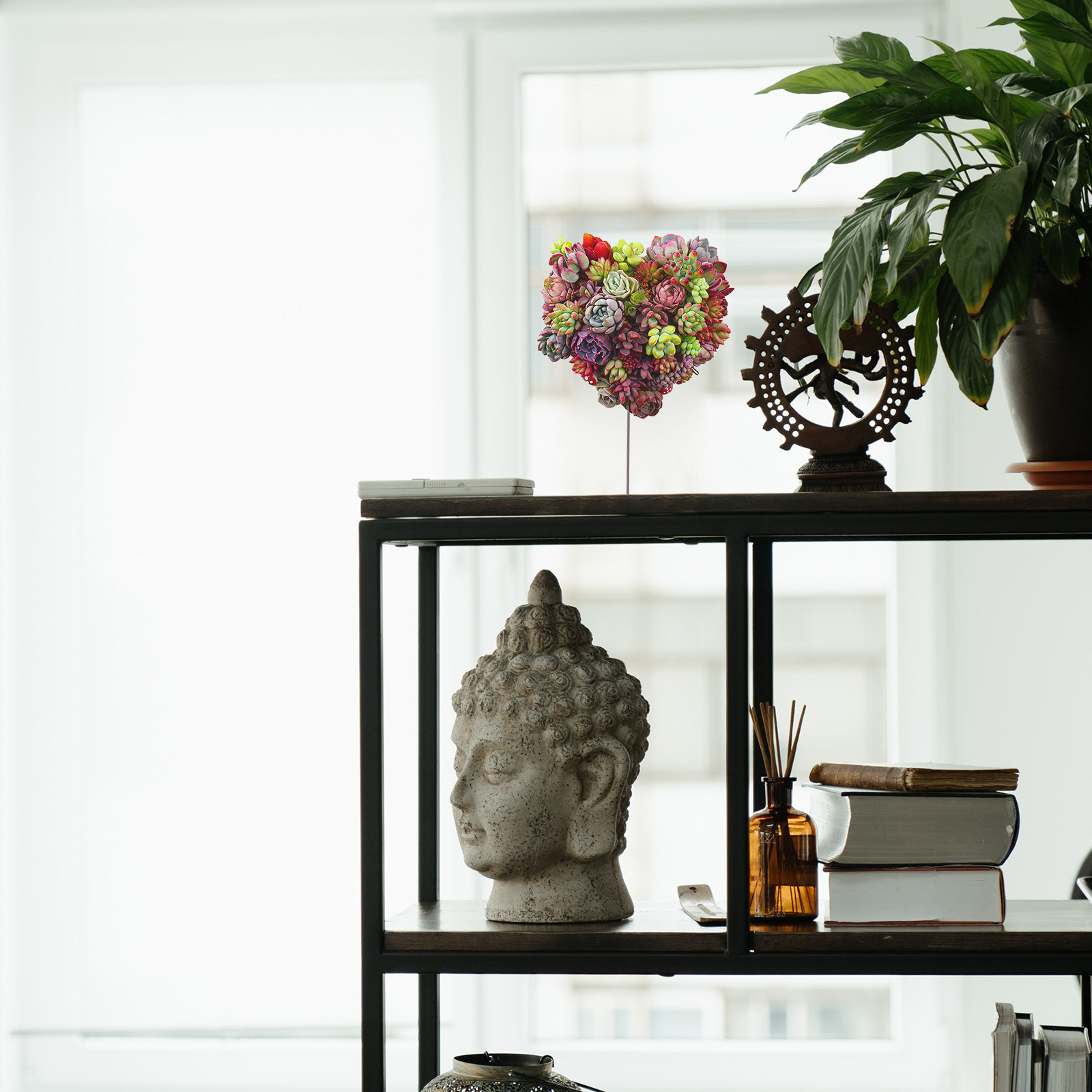 Iron Flower Frame Retro Three- - Bonsai Garden Wall review and price