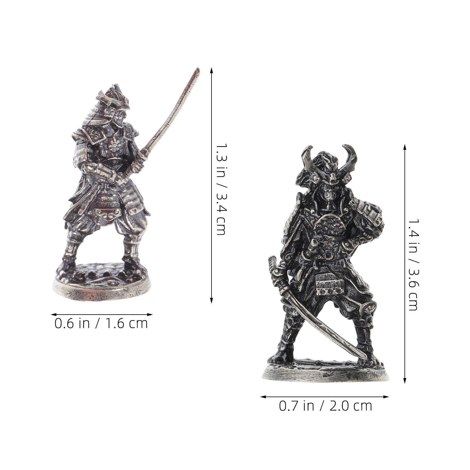 2Pcs Miniature Samurai Statues - Japanese Garden Bonsai review and price