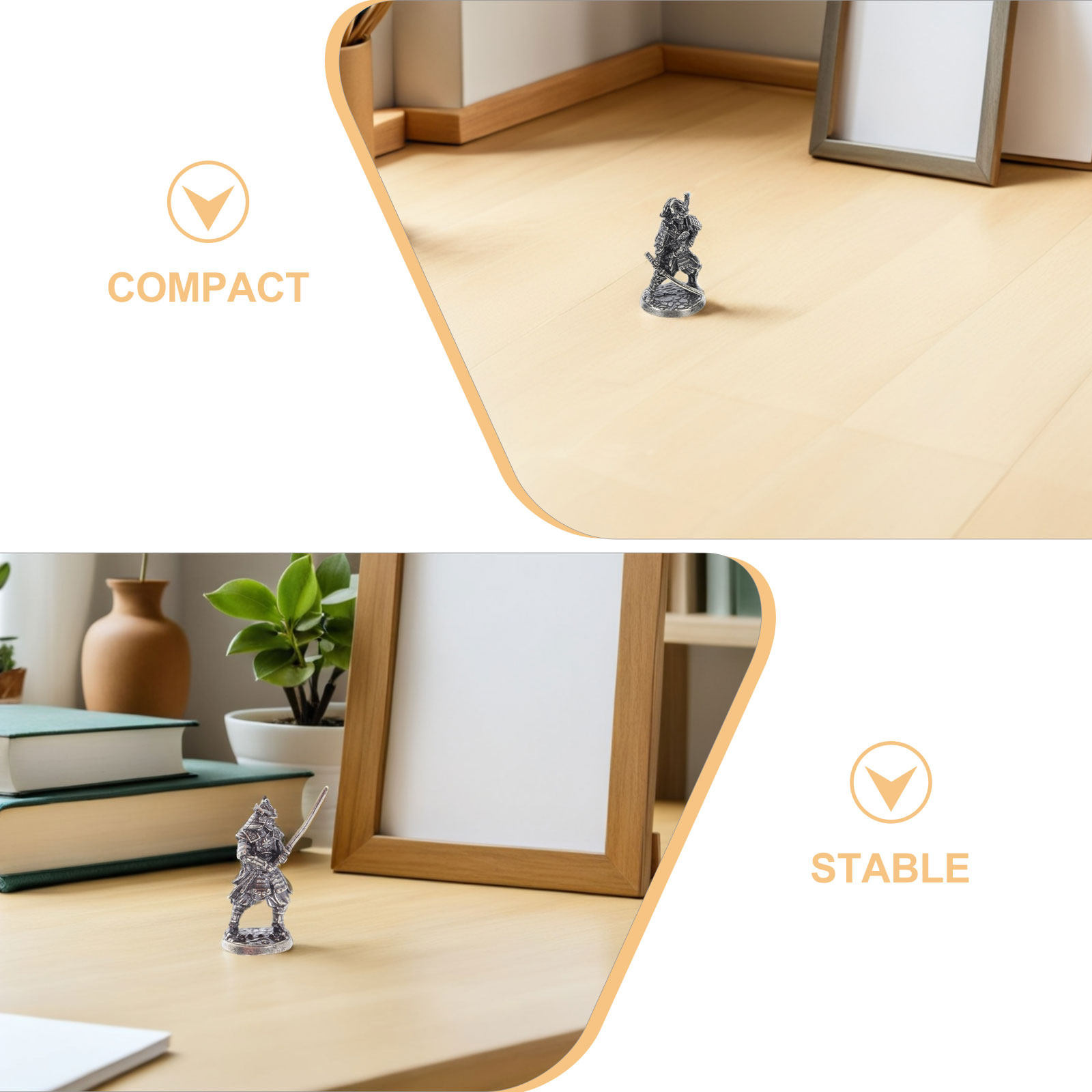 2Pcs Miniature Samurai Statues - Japanese Garden Bonsai review and price