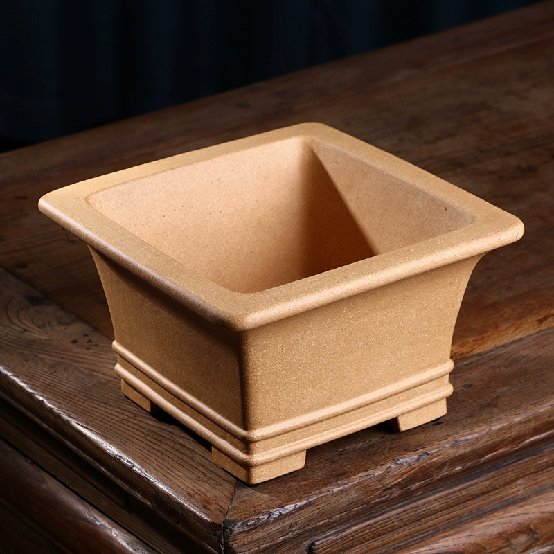 Pruple Sand Square Bonsai Pot, - Bonsai Garden Table review and price