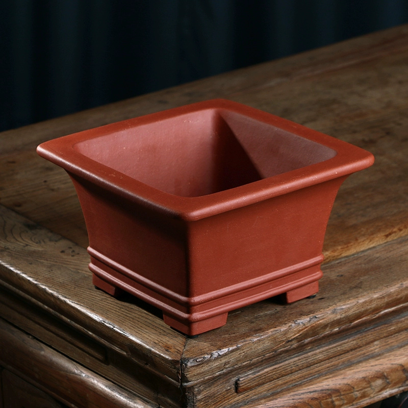 Pruple Sand Square Bonsai Pot, - Bonsai Garden Table review and price