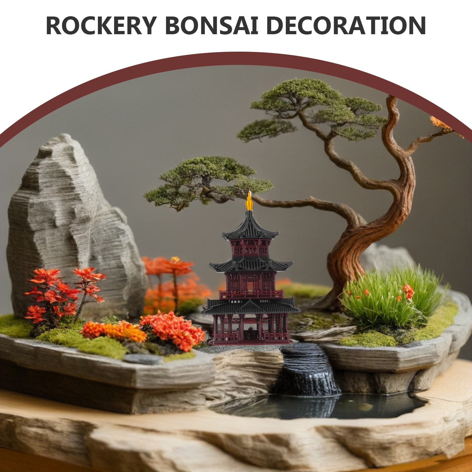 Handmade Asian Zen Pagoda Scul - Bonsai Garden Display review and price